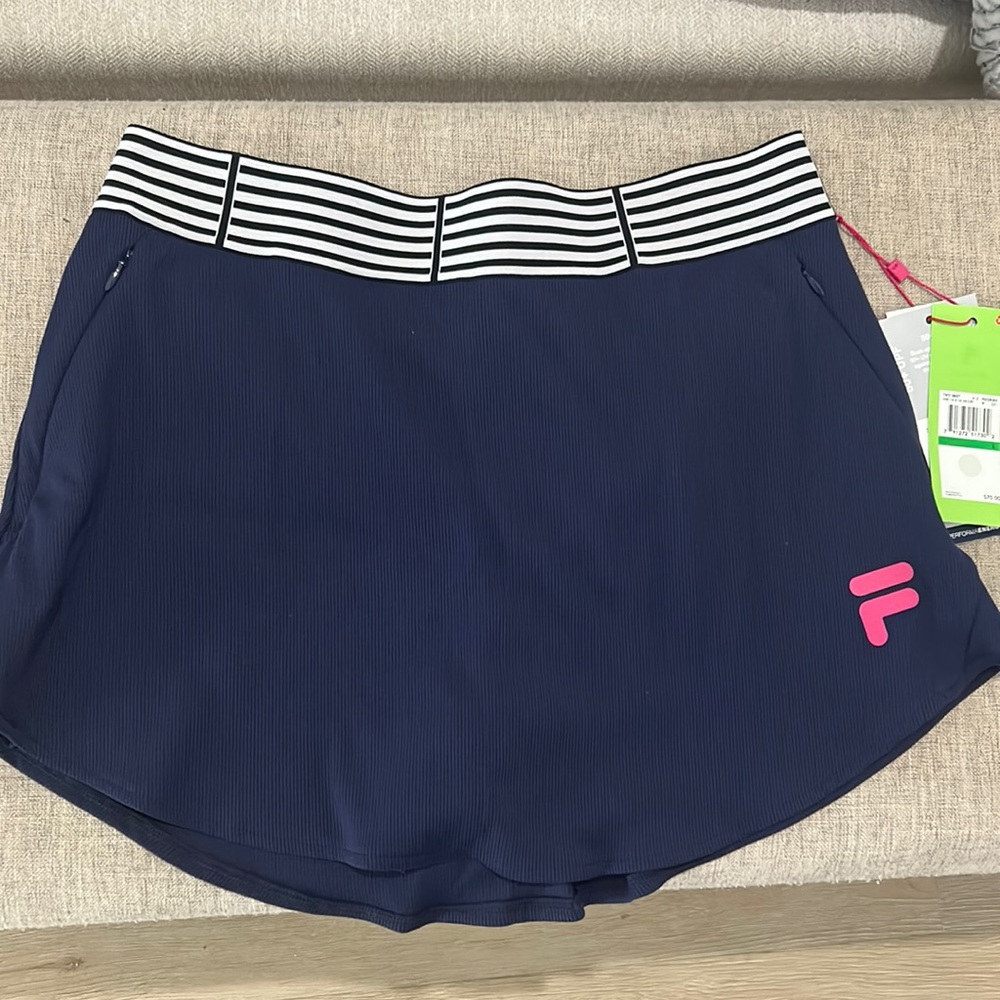 Navy Fila tennis skirt